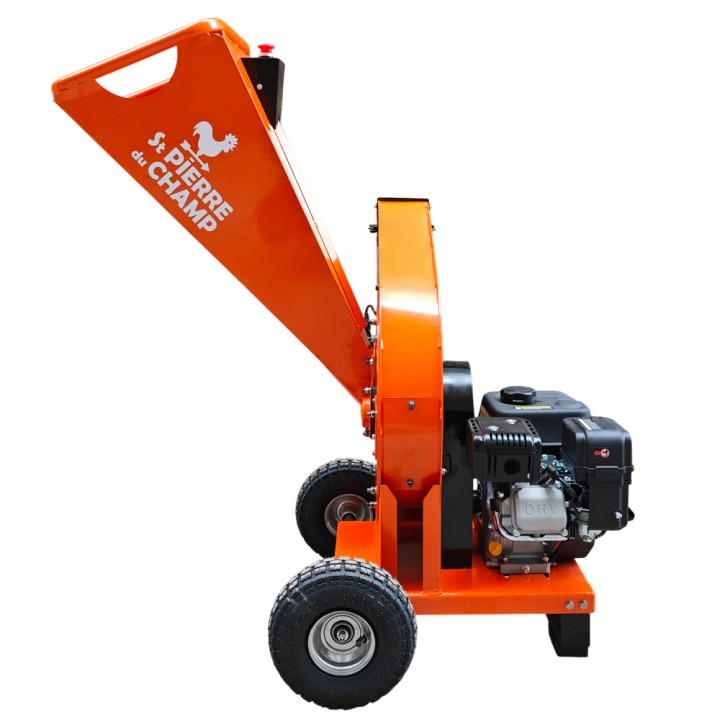 Broyeur de végétaux et de branches thermique essence à disque 212cc 70mm ST PIERRE DU CHAMP