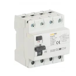 Interrupteur différentiel 3P+N 6kA, 25A 300mA type B - OHMTEC
