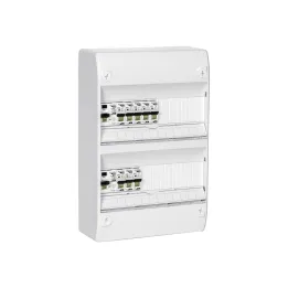 Tableau électrique équipé logement jusqu'à T3 neuf 2 différentiels + 8 disjoncteurs DOMOLEC