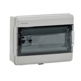 Tableau électrique équipé IP65 1 différentiel 40A + 1 disjoncteur DOMOLEC
