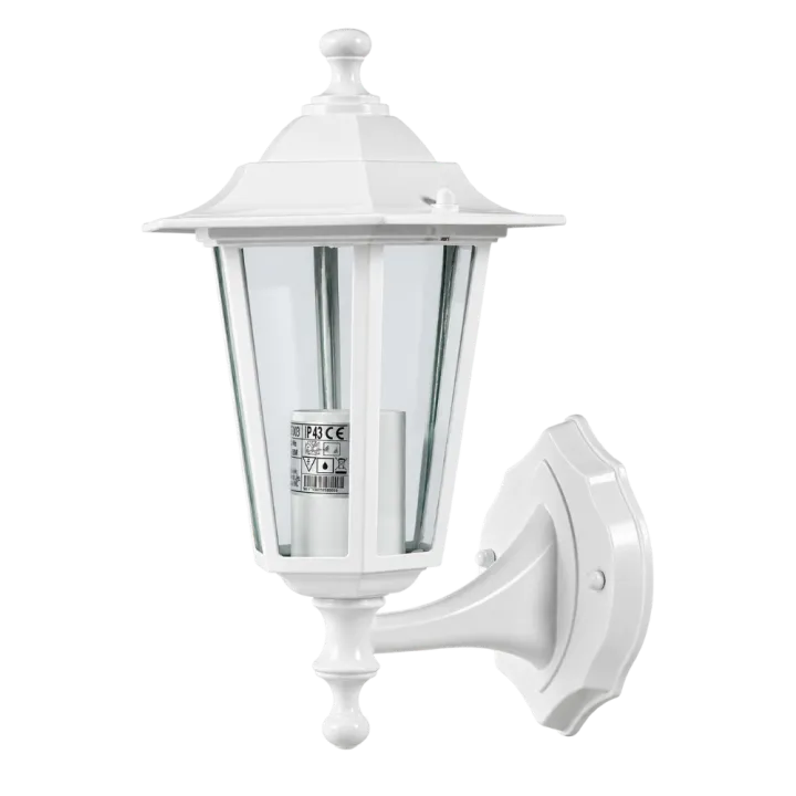 Applique extérieure montante 60W E27 fonte blanche LOAN