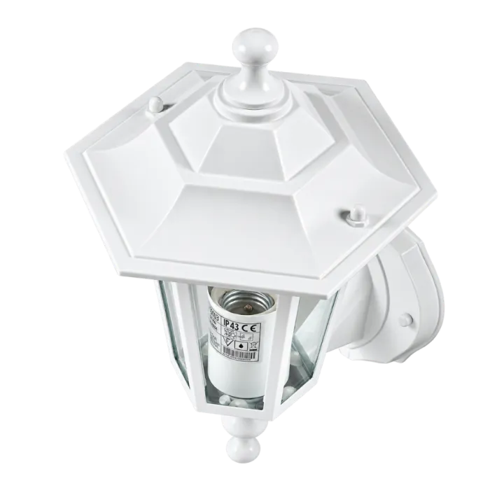 Applique extérieure montante 60W E27 fonte blanche LOAN