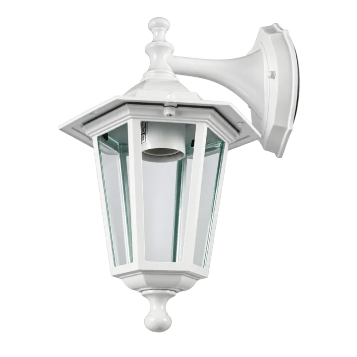 Applique extérieure descendante 60W E27 fonte blanche LOAN