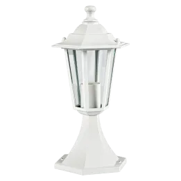 Borne lumineuse extérieure 60W max E27 fonte blanche LOAN