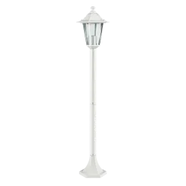 Potelet lumineux extérieur 60W max E27 fonte blanc LOAN