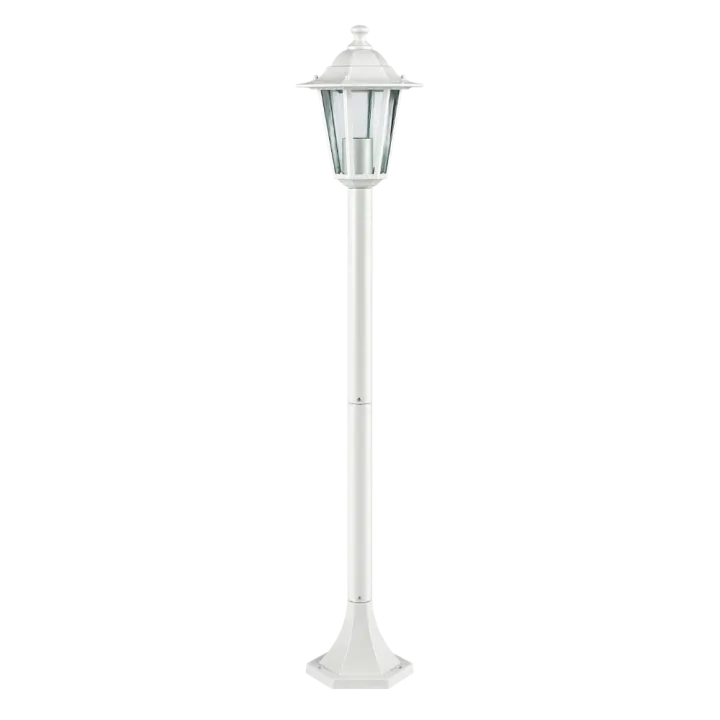 Potelet lumineux extérieur 60W max E27 fonte blanc LOAN