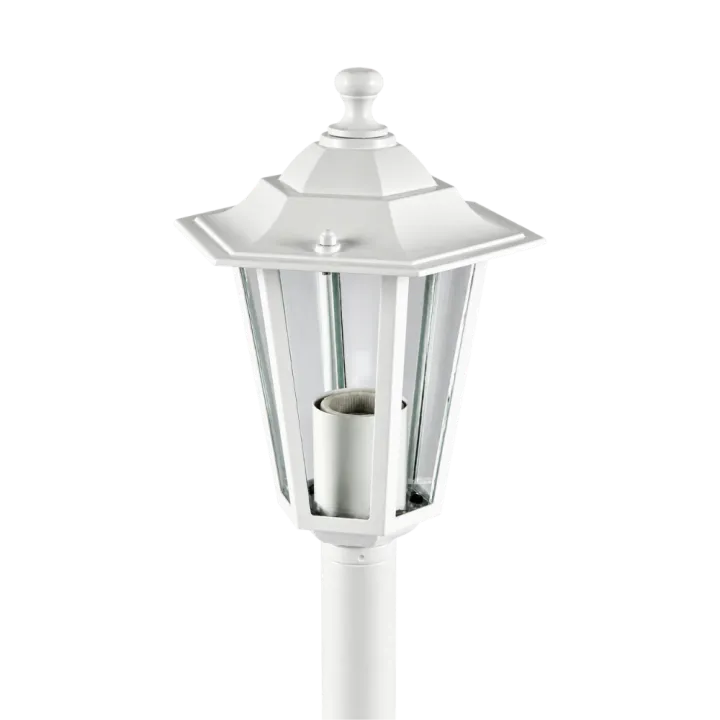 Potelet lumineux extérieur 60W max E27 fonte blanc LOAN