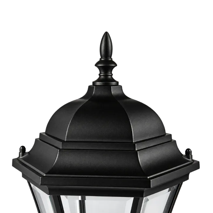 Borne lumineuse extérieure 100W max E27 fonte noire ADELA