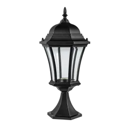 Borne lumineuse extérieure 100W max E27 fonte noire ADELA