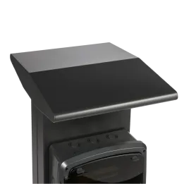 Casquette pour borne métallique alu anthracite OHMTEC
