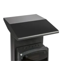 Casquette pour borne métallique alu anthracite OHMTEC