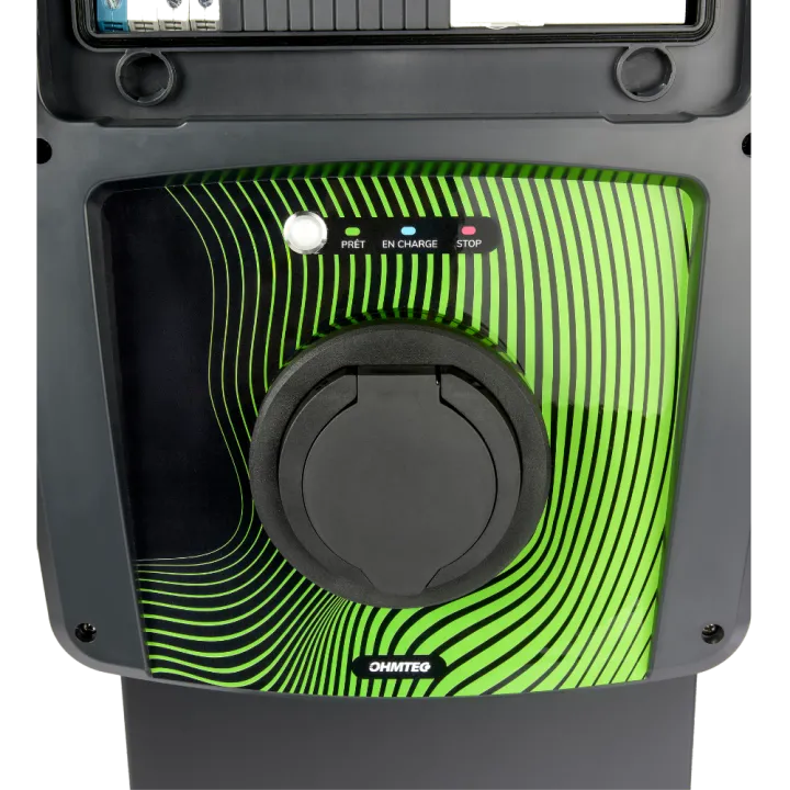 Borne de recharge 7.4kW avec contrôleur de charge et protection électrique OHMTEC
