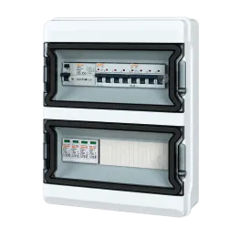 Coffret photovoltaïque AC 9kW triphasé avec interrupteur différentiel type B - OHMTEC