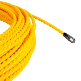 Aiguille tire fil de 30m jaune Ø5mm à embout interchangeable DOMOLEC