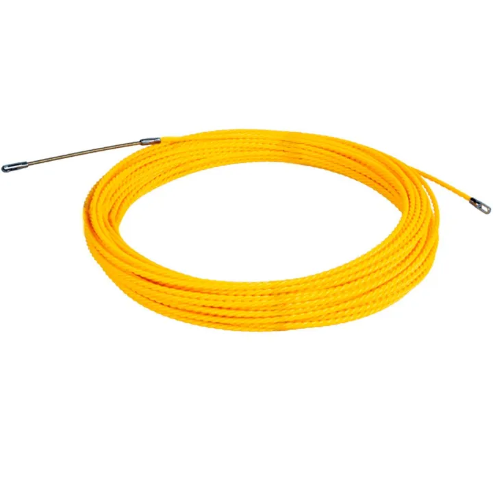 Aiguille tire fil de 30m jaune Ø5mm à embout interchangeable DOMOLEC