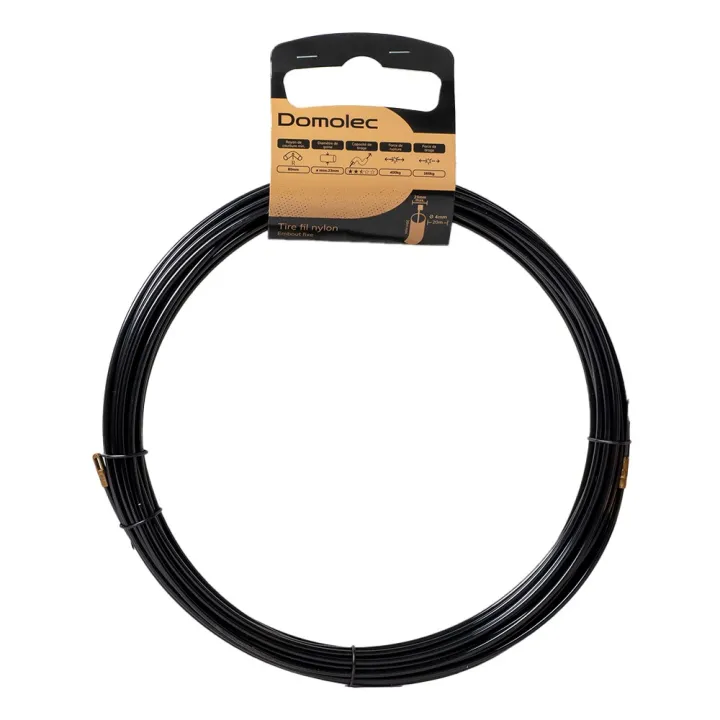 Aiguille tire fil de 20m orange Ø4mm à embout interchangeable DOMOLEC