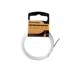 Tire-fil nylon blanc de 10m Ø3mm à embout fixe DOMOLEC